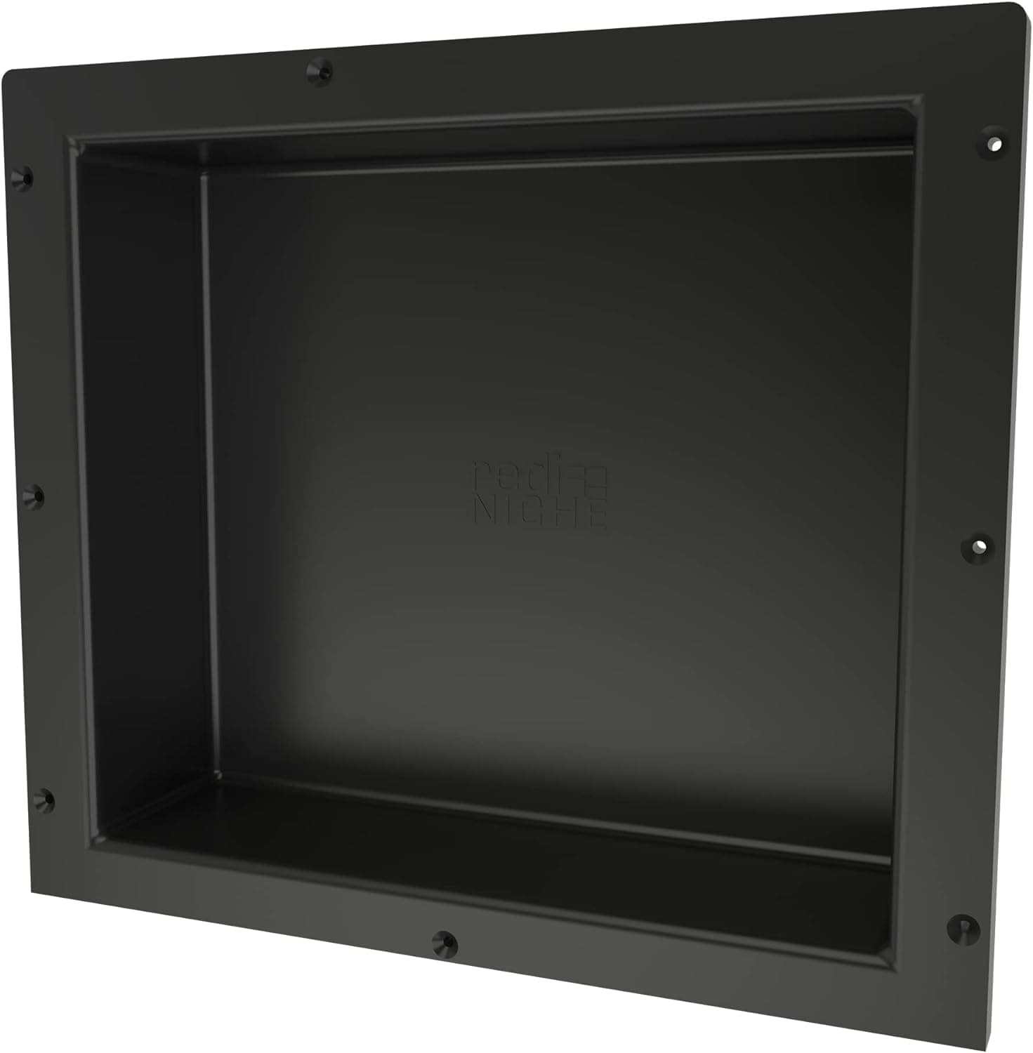 Tile Redi USA Niche Single Recessed Shower Shelf – Black, One Inner Shelf, 16-Inch Width x 14-Inch Height x 4-Inch Depth (620)