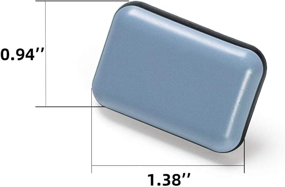 Rectangle Telon Chair Glides Furniture Sliders for Hardwood Floor Nail on Chair Leg Protectors Feet, Easy Installation (rectangle-24pcs)