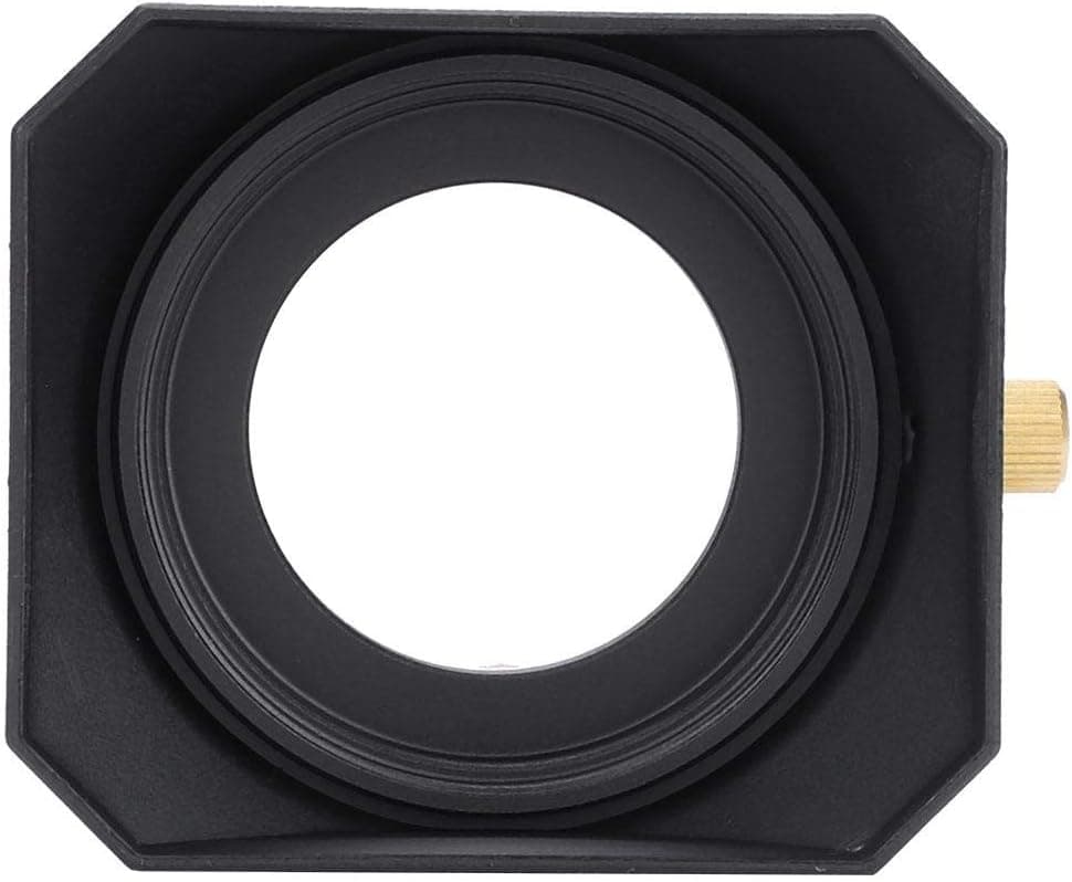 Acouto 39mm Square Lens Hood for DV Camcorder Digital Video Camera Lens Filter Portable Square Lens Hood Cover Shade Accessory (39mm)