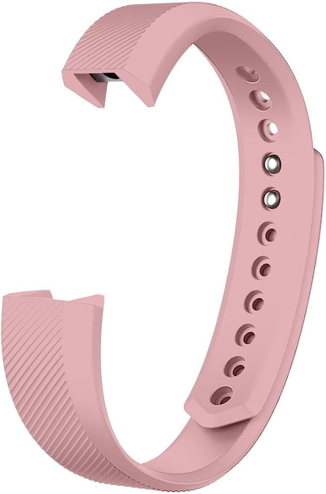 Fitbit Alta Accessories Band Large, UMTele Classic Silicone Wristband Sport Strap Replacement Band For Fitbit Alta Fitness Tracker Pink
