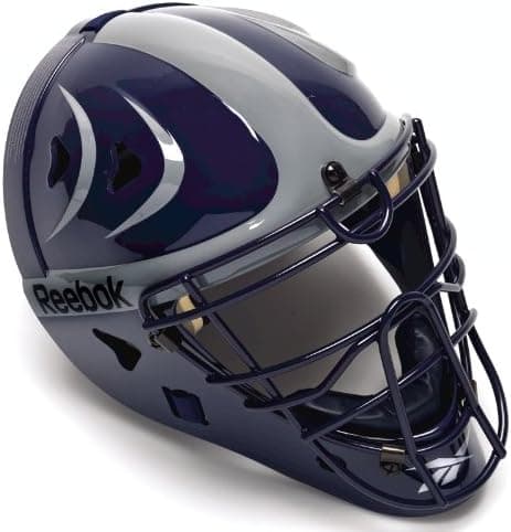 Reebok VR6000 Pro Series Baseball Catcher's Mask (Navy/Gray, Youth)