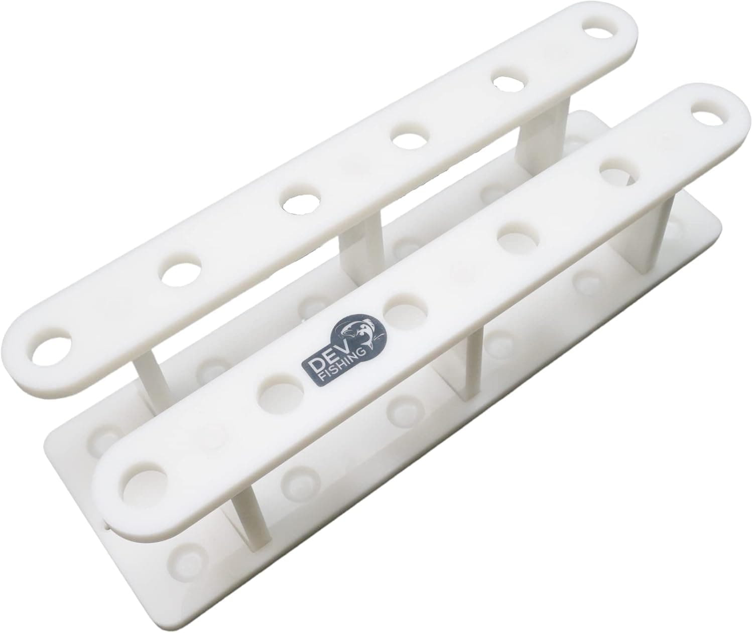 Dev Fishing 12 Pole Fishing Rod Organizer Holder Rack for Garage Outdoor Heavy Duty Boat Dock Storage