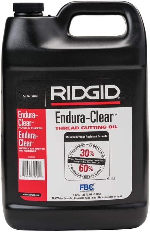 RIDGID - 32808 1 Gallon Endura-Clear Endura-Clear Thread Cutting Oil, 1-Gallon