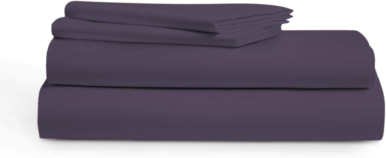 Audley Home 800 Thread Count 100% Egyptian Cotton, 4 Piece Bedsheet Set, 18” Deep Pockets, Smooth & Soft Sateen Weave, 5 Star Hotel Quality (Platium, Queen)