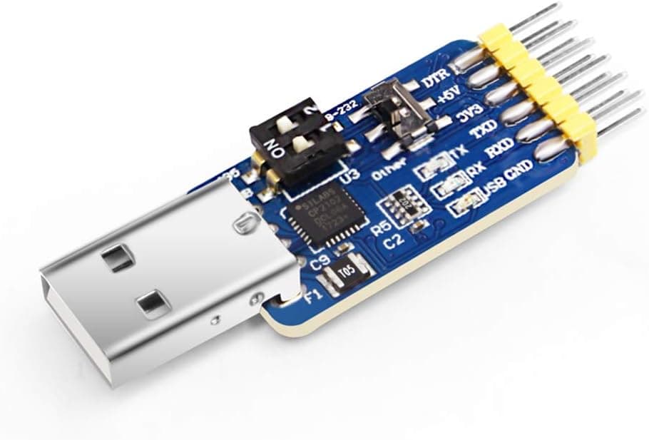 WITMOTION USB-UART 6-in-1 USB to Serial Converter, Multifunctional (USB to TTL/RS485/232, TTL-RS232/485, 232 to 485), Universal Adapter Module with CP2102 Compatible with Windows 7/8/10,Linux, Arduino