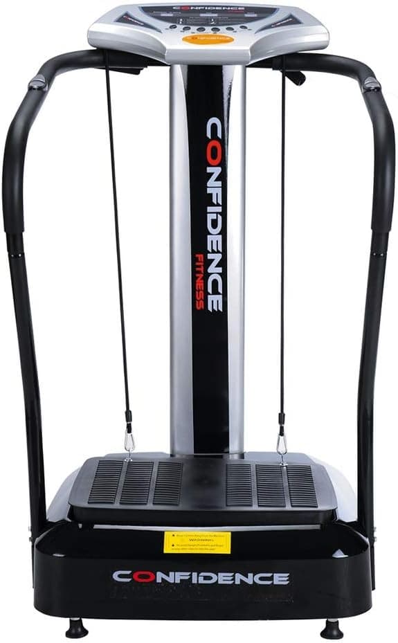 Confidence Fitness Slim Full Body Vibration Platform Fitness Machine, Black (Renewed)