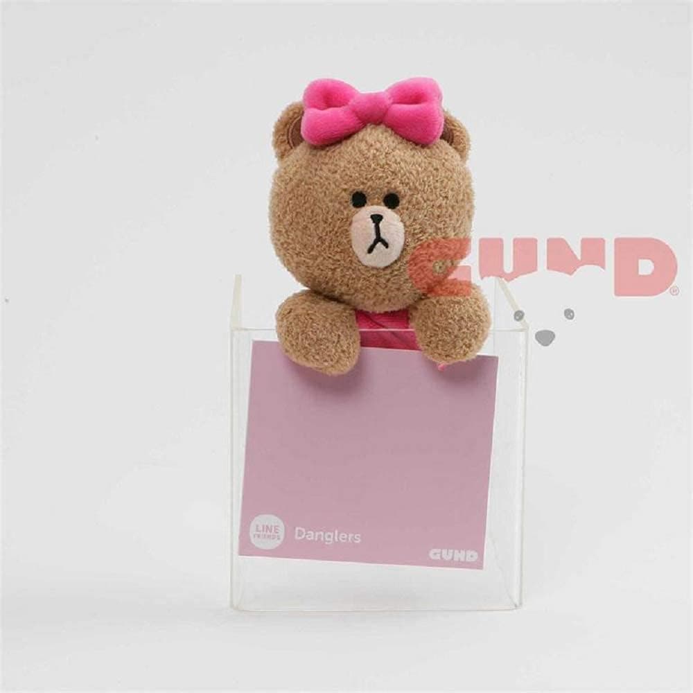 GUND LINE Friends Choco Dangler Hanging Plush Stuffed Animal Bear, Pink, 6"