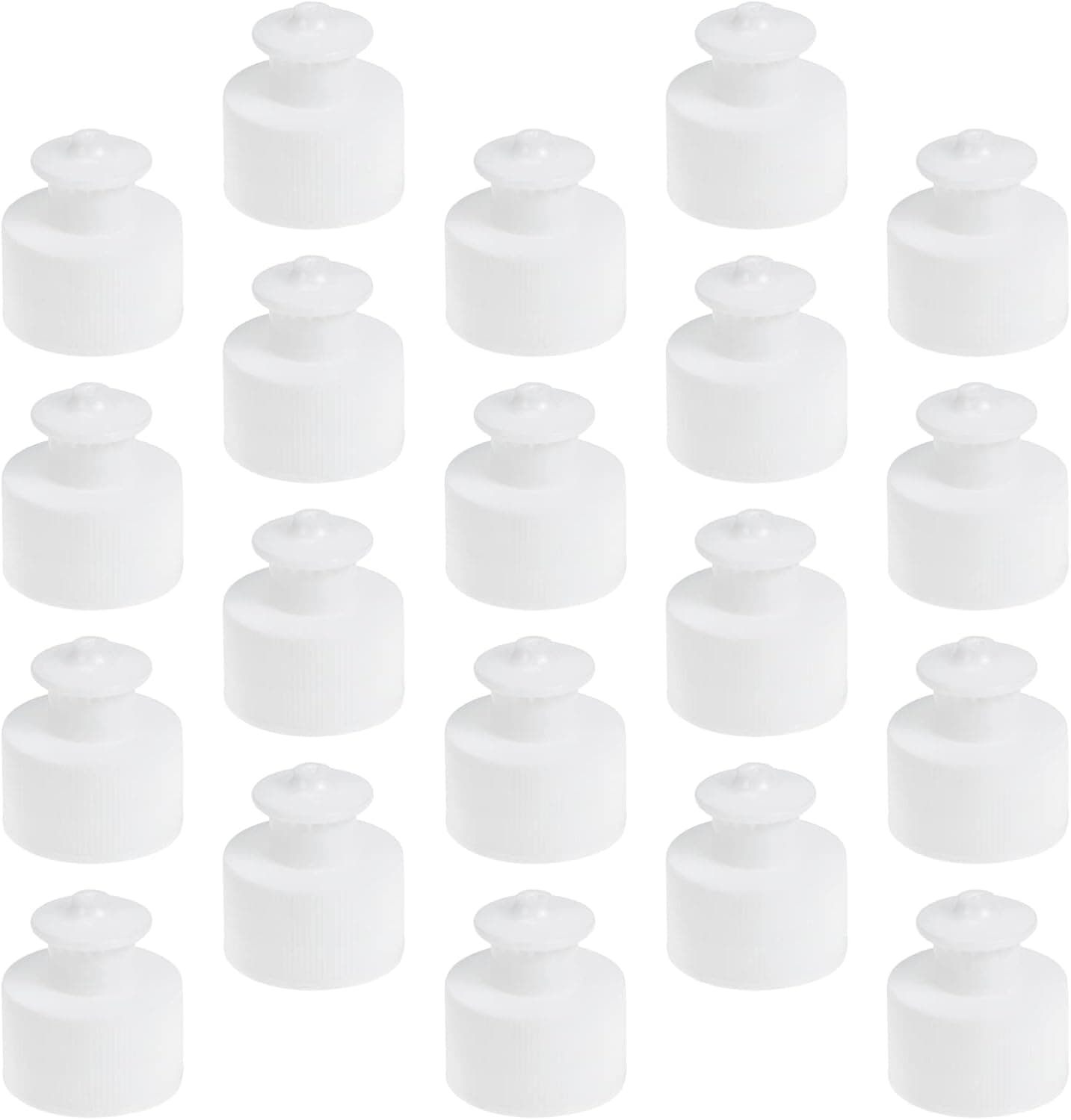 BESPORTBLE 20pcs Push Pull Replacement Caps Reusable Bottle Lid Plastic Bottle Caps Safe Twisted Soda Water Bottle Water Bottle Lid Replacement for Camping Sports Bottle Accessory White