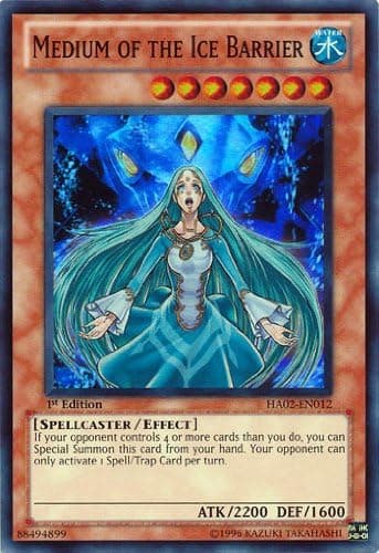 Yu-Gi-Oh! - Medium of The Ice Barrier (HA02-EN012) - Hidden Arsenal 2 - 1st Edition - Super Rare