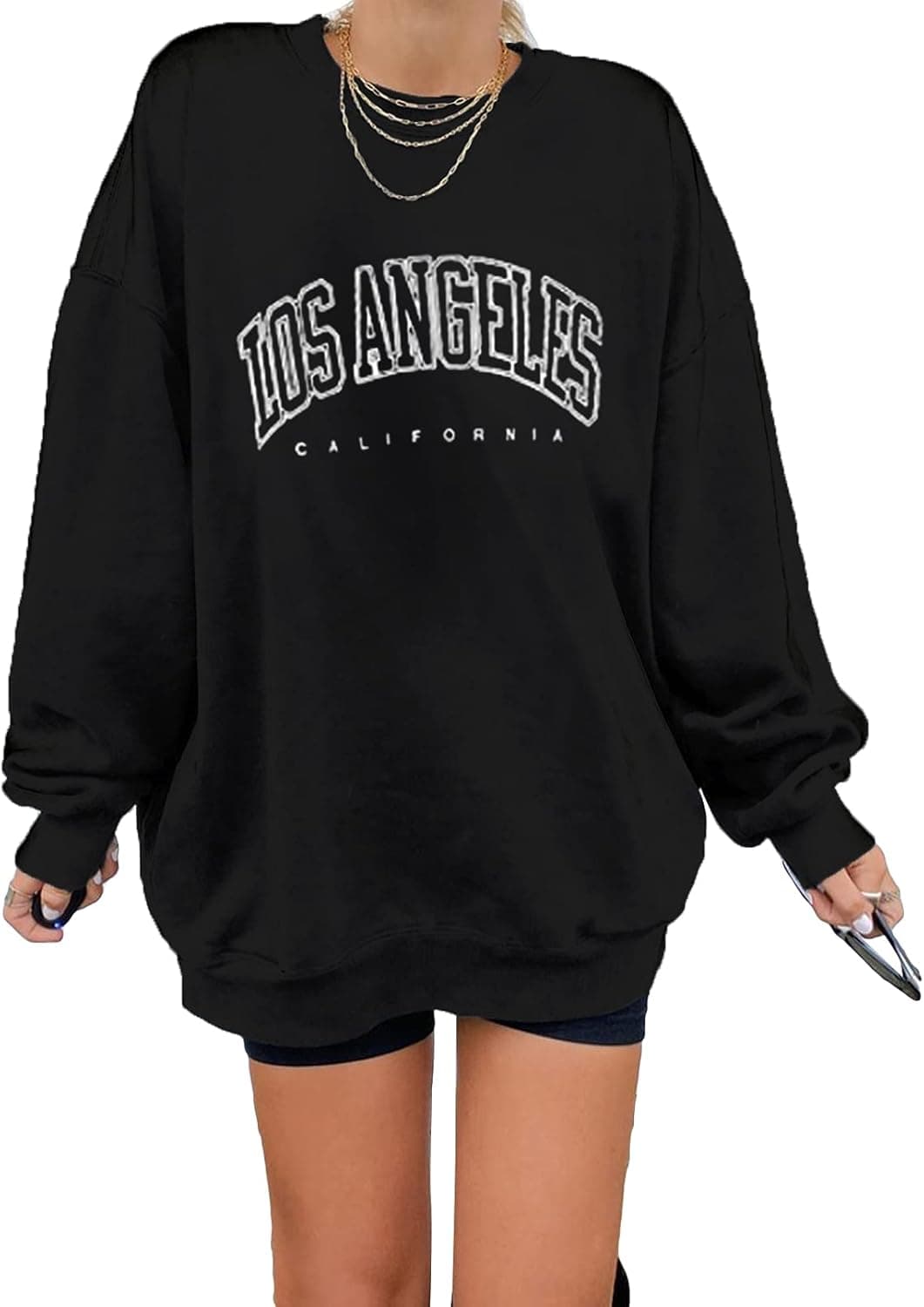 Dokotoo Womens Plus Size Vintage Basic Oversized Crewneck Long Tunic Sweatshirts for Women Long Sleeve Comfy Cozy Winter Fleece Pullover Fall Tops Casual Loose Fit Autumn Tees Shirts Black XX-Large