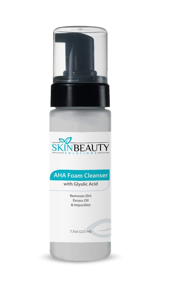 AHA Glycolic Acid Foam Cleanser Wash 7.5 oz- Oily Skin