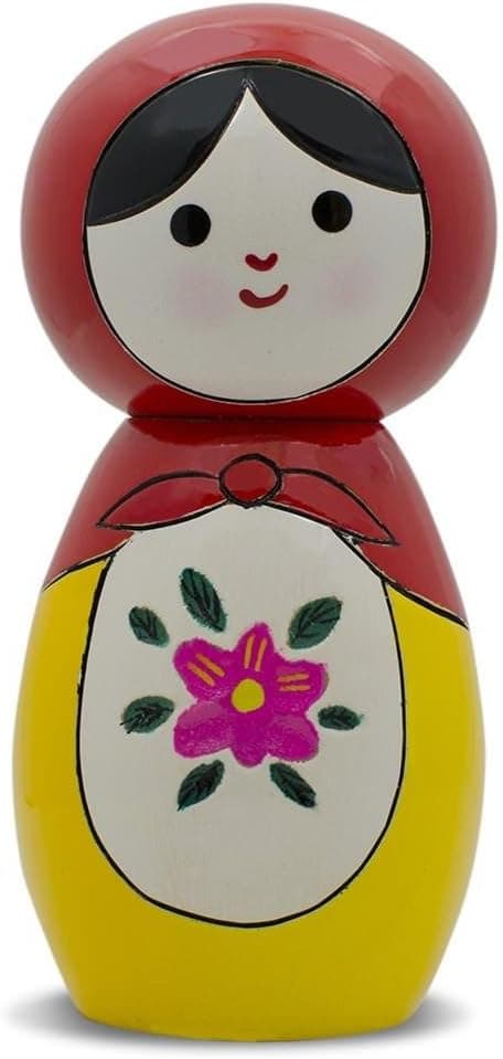 BestPysanky Japanese Kokeshi Wooden Doll 4.25 Inches