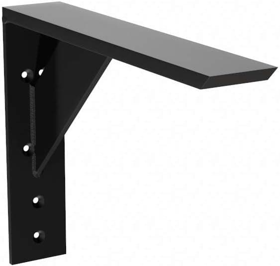 Solid Heavy Duty Steel Large Shelf Bracket, 1 Count, 10inch X 10 inch, DIY Projects, Made with American Steel by The Original Granite Bracket