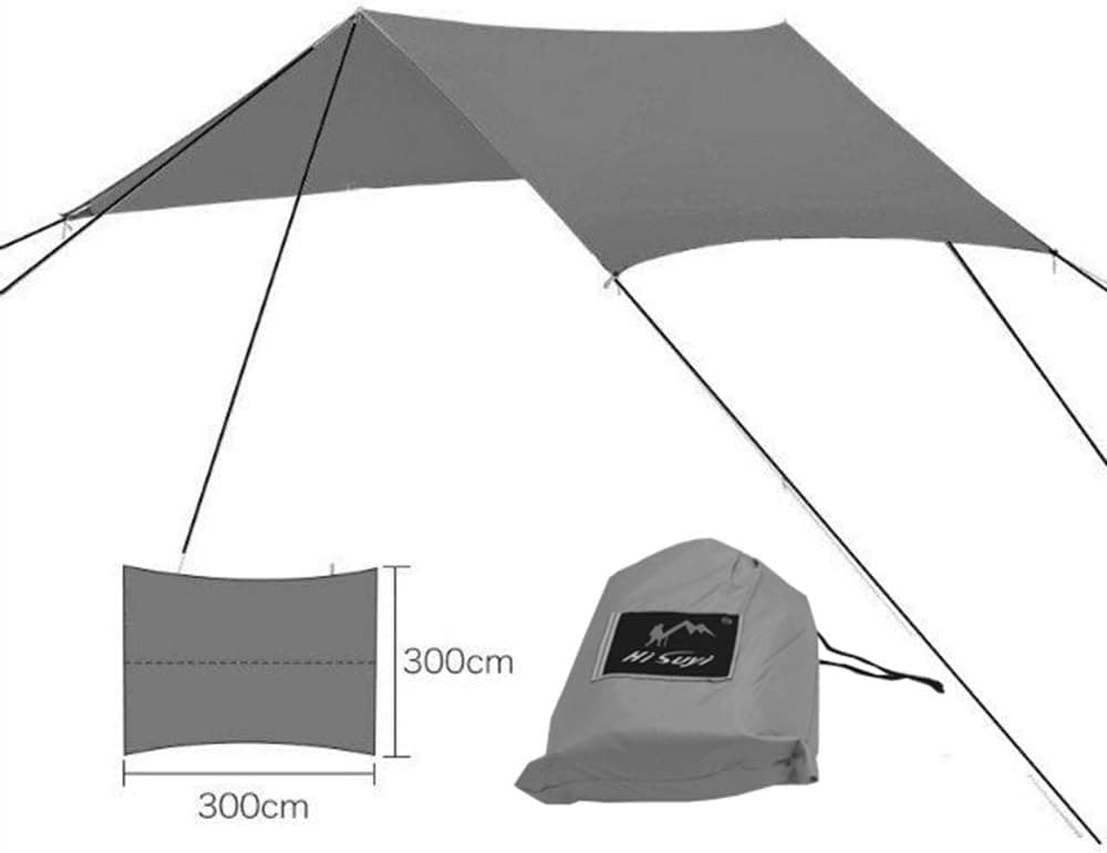 Portable Lightweight Camping Tent Tarp Shelter Hammock Cover Sun Shade Beach Picnic Mat Include Stakes and Carry Bag