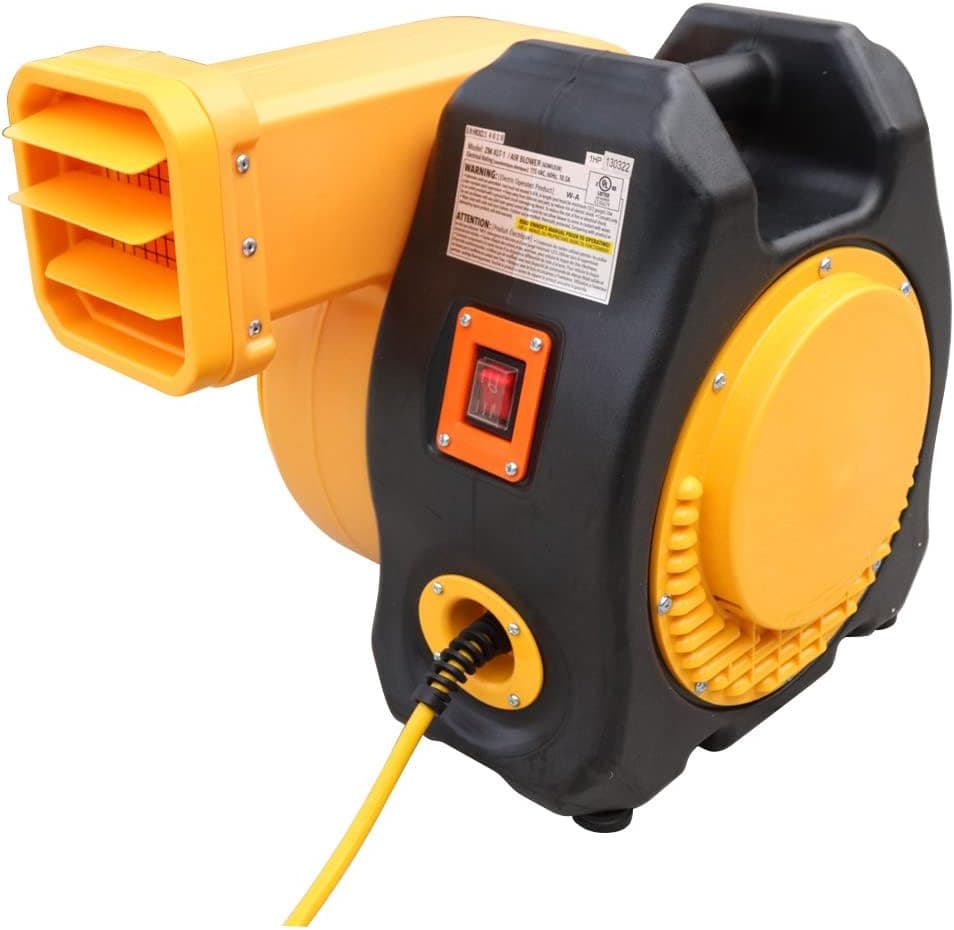 Zoom Blowers 3 HP XLT Inflatable Bounce House Blower, Low Draw Inflatable Pump for XL Inflatable Bounce Houses, Water Slides, and Obstacle Course for Kids, Requires Dedicated 20 AMP Circuit