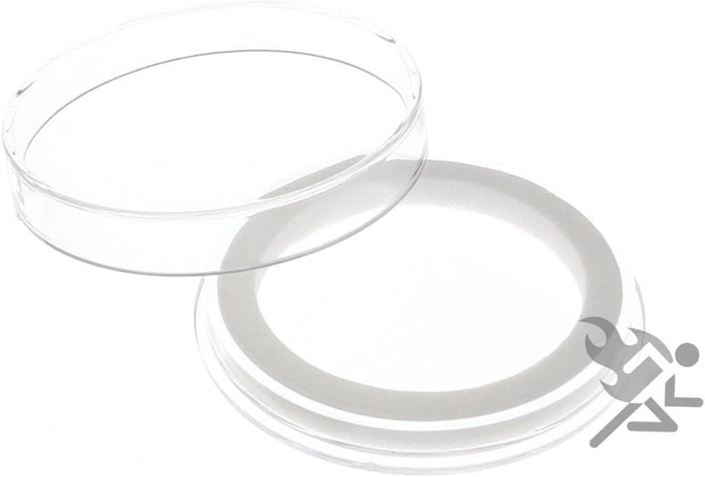 Air-Tite High Relief 38mm White Ring Coin Capsules for 2oz Queen's Beast, 3 Pack