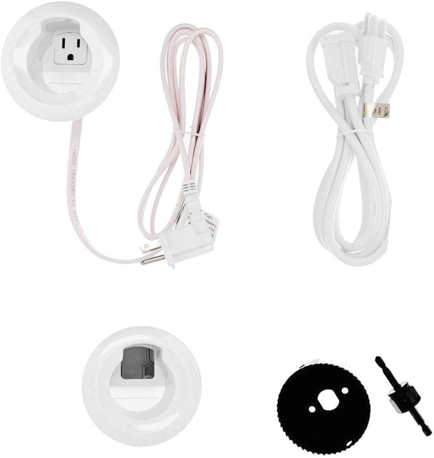 Wiremold ZKT101 In Wall Flat Screen TV Wire and Cable Hider Organizer Recessed In Wall Cord Management Kit, White