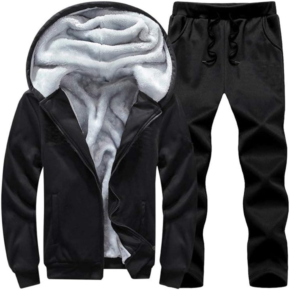 Lavnis Men's Casual Tracksuit Long Sleeve Running Jogging Athletic Sports Set