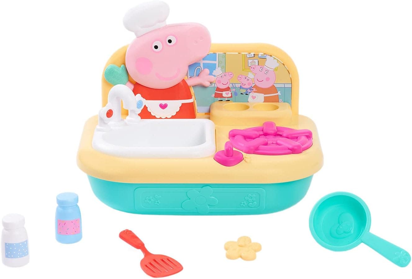 Peppa Pig Cooking Fun Tabletop Kitchen Role Play, Ages 3 Up, by Just Play