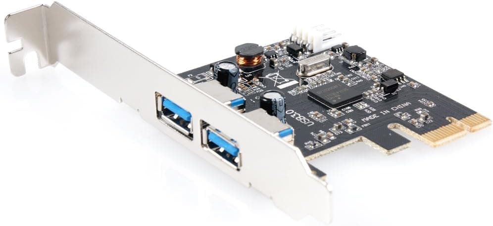 MAXAH 2 Port USB 3.0 USB3.0 HUB to PCI-E PCI Express Card Adapter Converter 5.0Gbps NEC Renesas D720200 Chipset