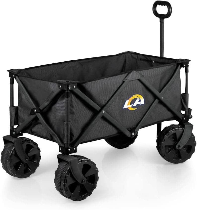 PICNIC TIME Charcoal Dallas Cowboys Adventure Wagon Elite All-Terrain Folding Utility Wagon