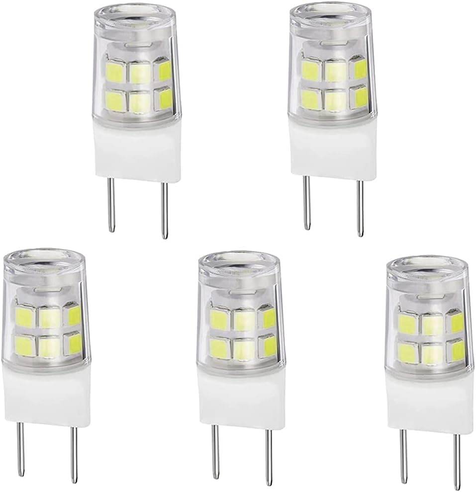 G8 LED Light Bulb G8 GY8.6 Bi-pin Base, 3W 120V 20W 35W Halogen Replacement Bulb for Under Counter Kitchen Lighting, Under-Cabinet Light, Puck Li
