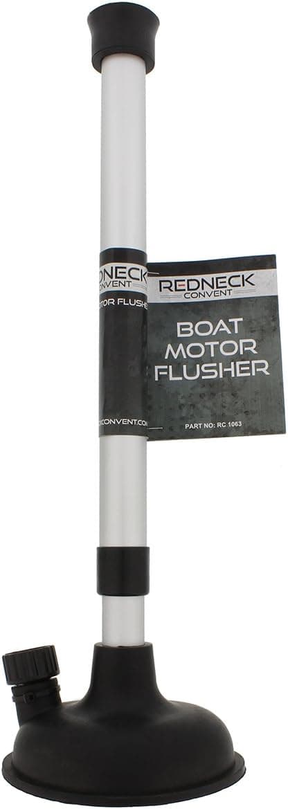 Redneck Convent Boat Motor Flusher Round Circular Cup Muff Plunger with Hose Fitting Flush Kit – Marine Inboard Engine Flushing