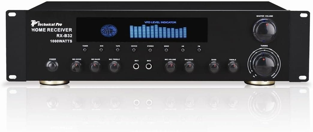 TECHNICAL PRO 1000w 2 CHANNEL STEREO DJ RECEIVER/AMP