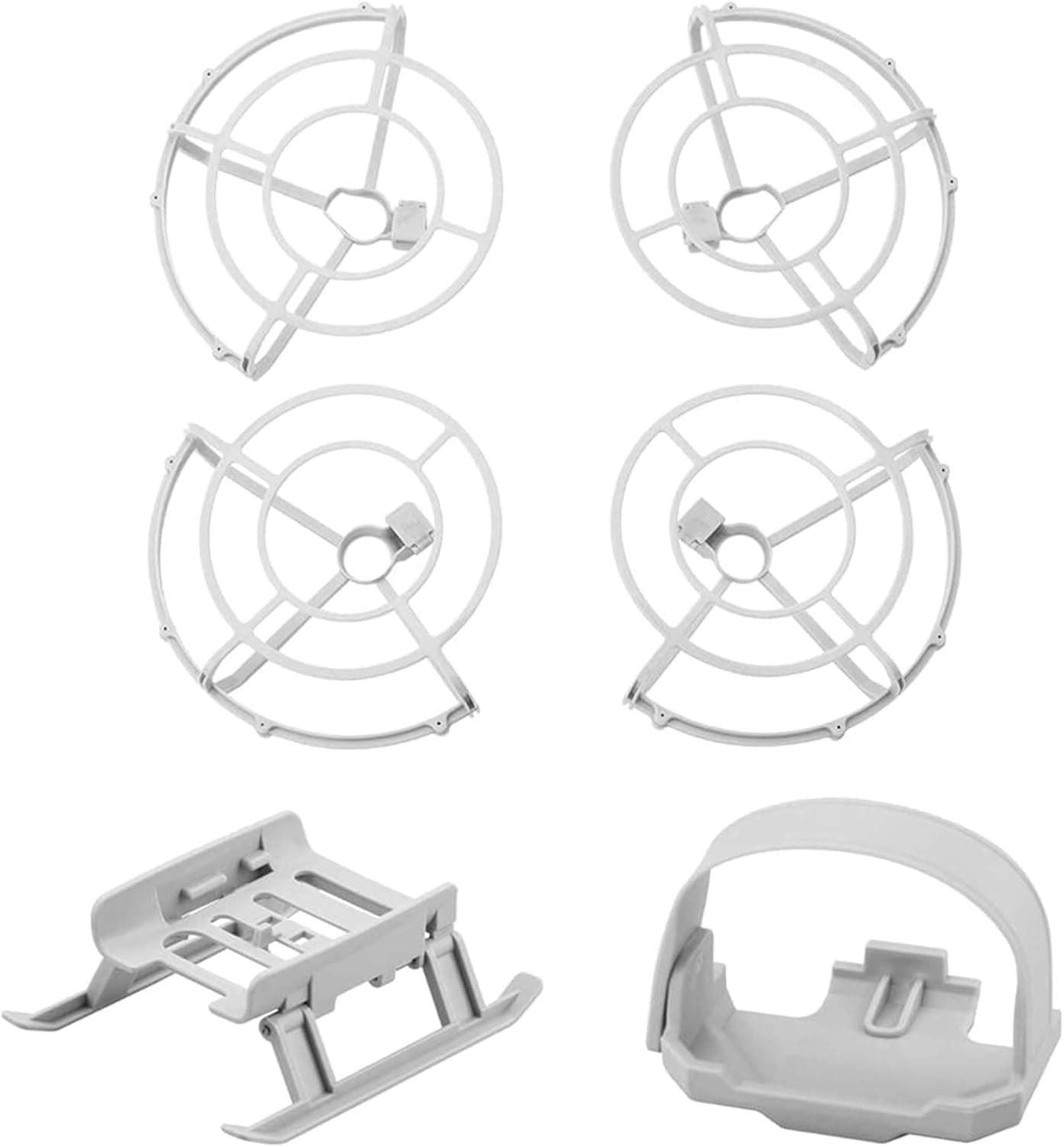 HeiyRC 3 in 1 360° Propeller Guard Protector Foldable Landing Gear Blade Strap Holder for DJI Mini 2 SE Mavic Mini 1 Drone Accessory