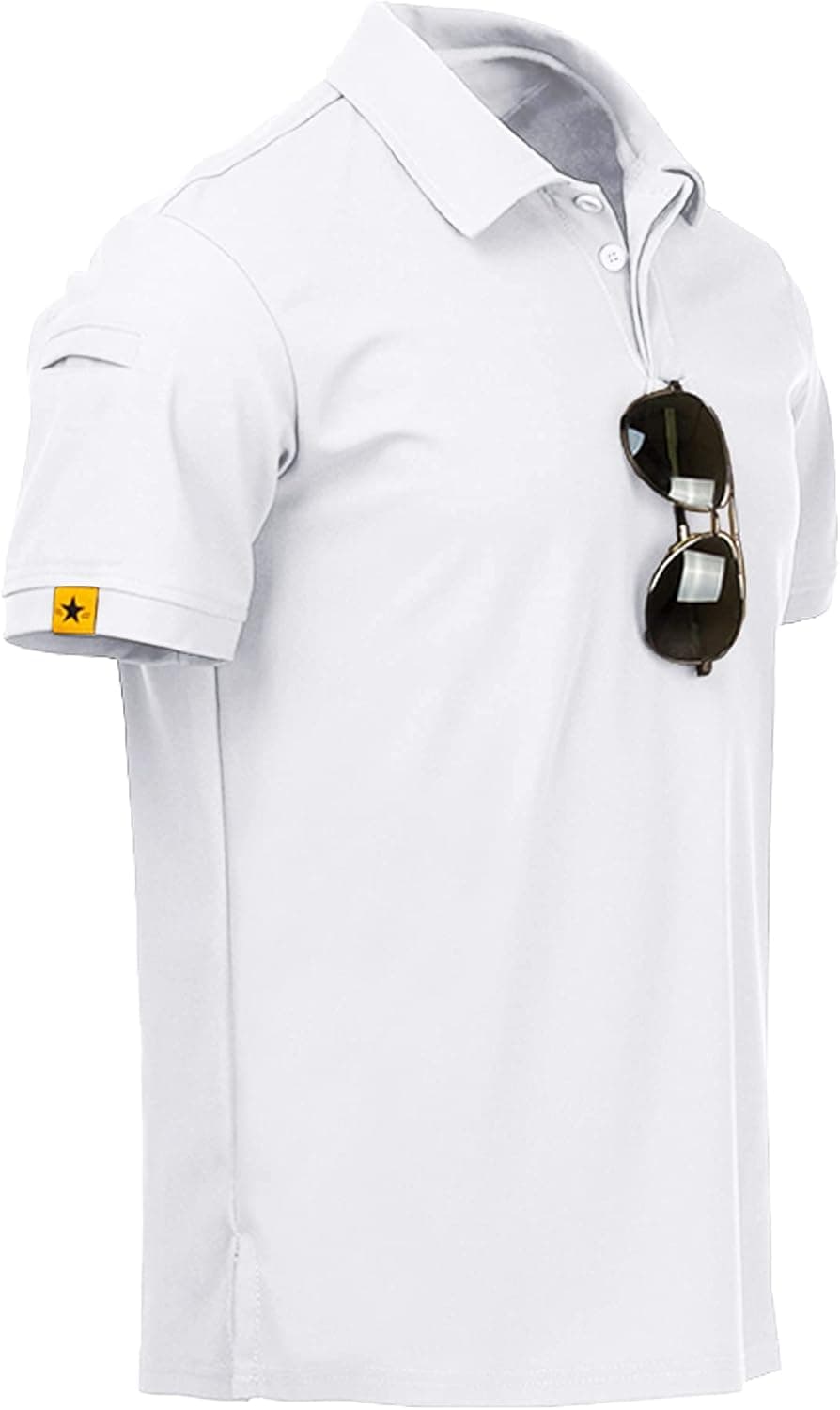 SECOOD Mens Golf Shirts Short Sleeve Collar Tennis Shirts for Men