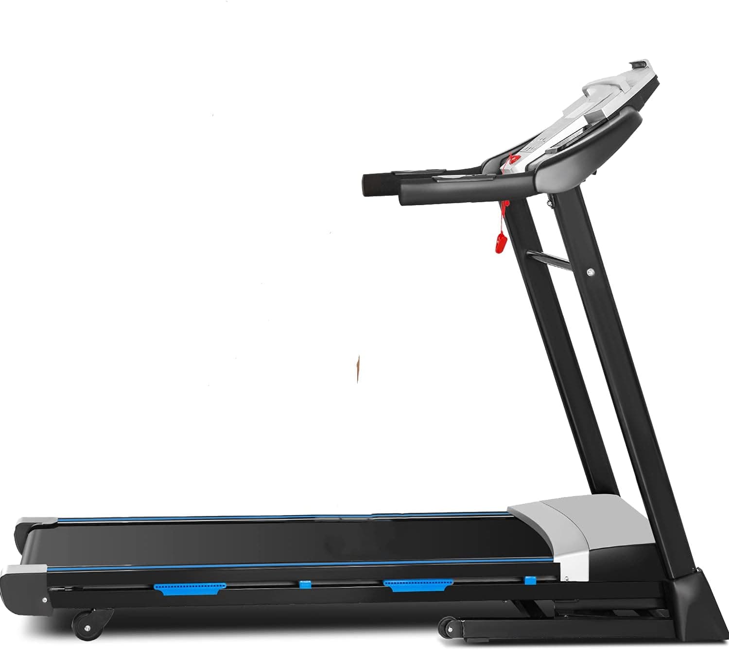 fannay Folding Treadmill for Home with Automatic Incline, 3.25HP, Bluetooth Speaker, 300 lbs Weight Capacity, Electric Walking & Running Treadmill with Large Display Console & App Control (Black)