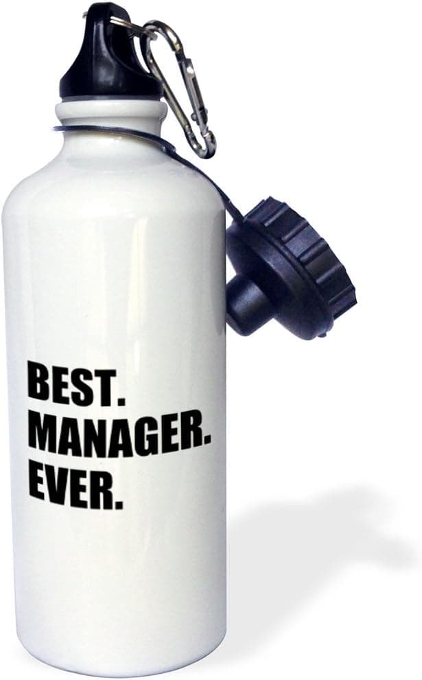 3dRose Best Ever-Worlds Greatest Staff Worker Fun Nurses Day Sports Water Bottle, 21Oz, Multicolored
