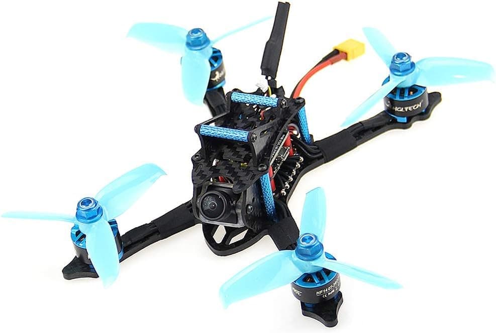 HGLRC XJB145 FPV Racing Drone BNF F4 Flight Controller 35A Blheli32 4 in 1 ESC Forward MT Switchable VTX 1407 3600KV Brushless Motor RC Drones Quadcopter (FRSKY XM+)