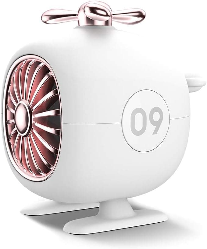 JSAUX Cute Helicopter Mini Portable Wireless Speaker with HD Sound and Bass, Built-in Mic for Home, Outdoors Compatible with Smartphone, iPhone iPad, Samsung, Tablet & More - White