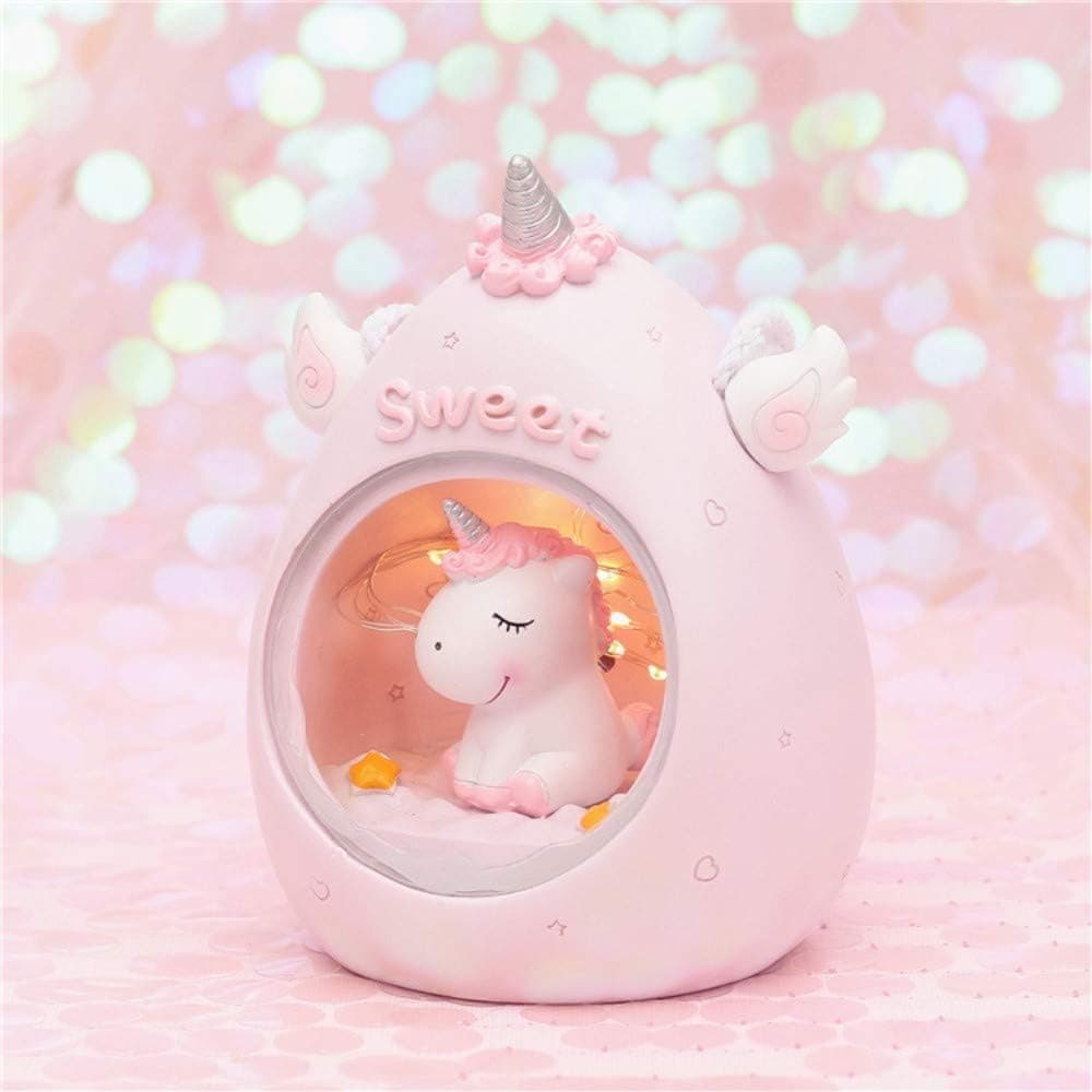 Unicorn Night Light, Fantasee LED Night Light Cartoon Nursery Lamp for Children Kid Girl Toy Birthday Gift Home Decor (Unicorn - Pink)