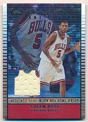 BIGBOYD SPORTS CARDS Jalen Rose 2003/04 Topps Jersey Edition Bulls RELIC Game Jersey SP #199/299 F5