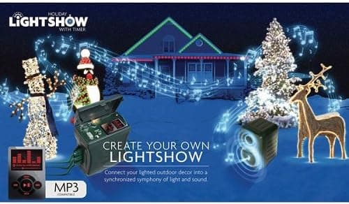 Gemmy Industries Holiday Light Show And Timer with Sound