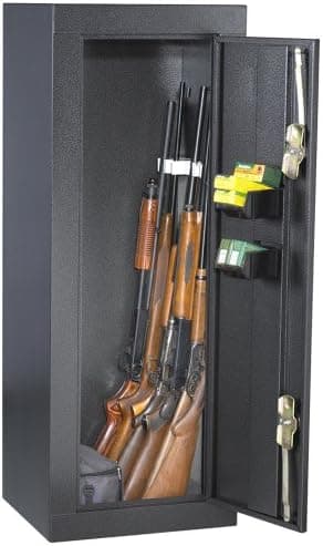 Homak HS30003630 12-Gun Security Cabinet, Silver Vein