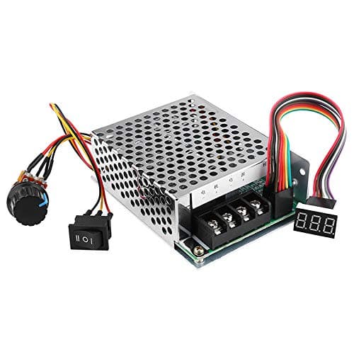 12V 24V 36V 48V 60A Stepless DC Motor Speed Controller Forward Reverse Controller Digital Display Governor Switch Metal Shell Case