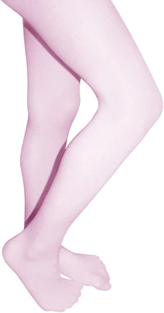 Butterfly Girls Microfiber Hold and stretch Footed Tights - Light Pink (Size 4-6)