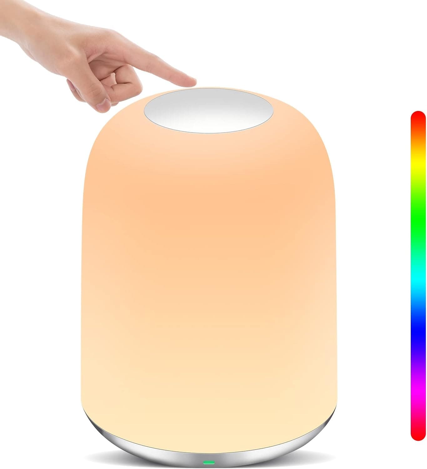 kudosay Smart Bedside Table Lamp, Dimmable App Control Small Touch Lamp RGB Color Changing LED Warm White Light WiFi Night Lights for Kids Bedroom, Living Room Etc