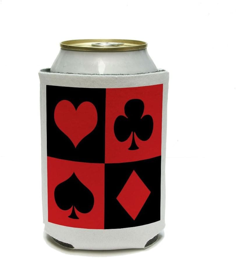 GRAPHICS & MORE Casino Party - Card Poker Game Night Can Cooler - Drink Insulator - Beverage Insulated Holder