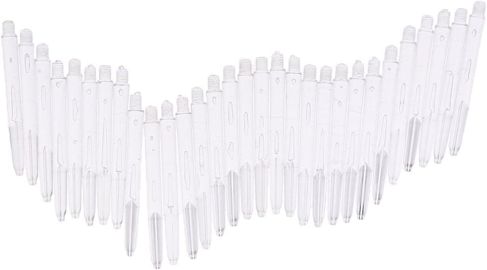 Baoblaze 30 Pieces Universal Plastic 2BA Shafts Replacement Stems Accessories Multicolor to Choose, Transparent