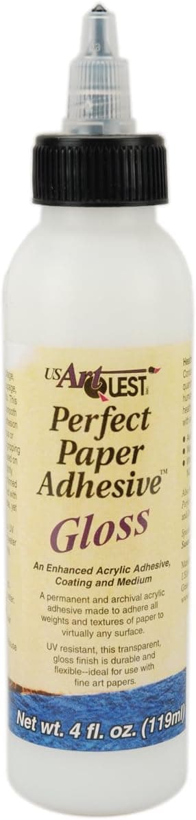 US Artquest Perfect Paper Adhesive 4-Ounce, Gloss