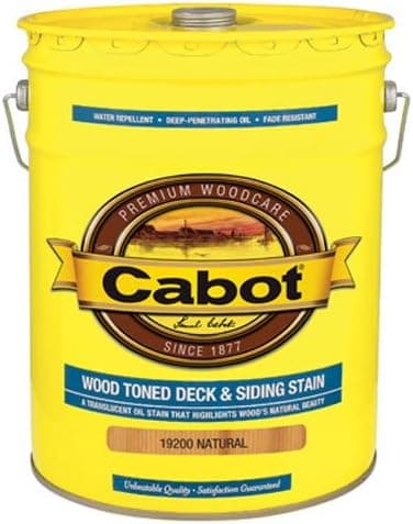 CABOT SAMUEL 19200-08 INC 5GAL NTRL WD Deck Stain, Natural