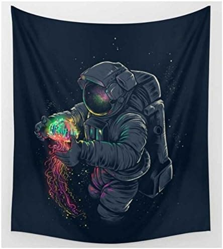 KRWHTS Space Starry Sky Deep Outer Space Nebula and Galaxy in The Universe Pattern Tapestry Wall Hanging (150 * 130cm(60"*52"), 15)