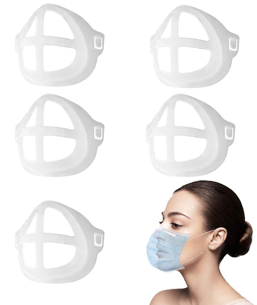 5 Pcs Face Mask Bracket, 3D Mask Bracket Mask Wearing, Face Mask Inner Support Frame