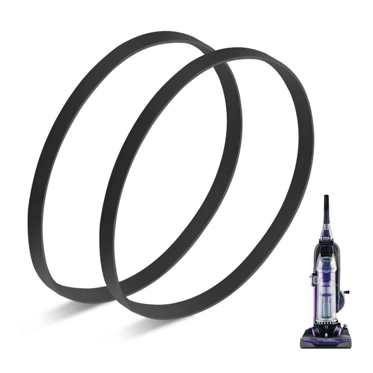 JEDELEOS Type W Belts for Eureka Airspeed Unlimited/Exact/Suctionseal 2.0 Pet Vacuum AS3033A AS3030A AS3008A AS3011A AS3101A AS3104A AS5210 AS1060, Replace Parts 86389/67037 (Pack of 2)