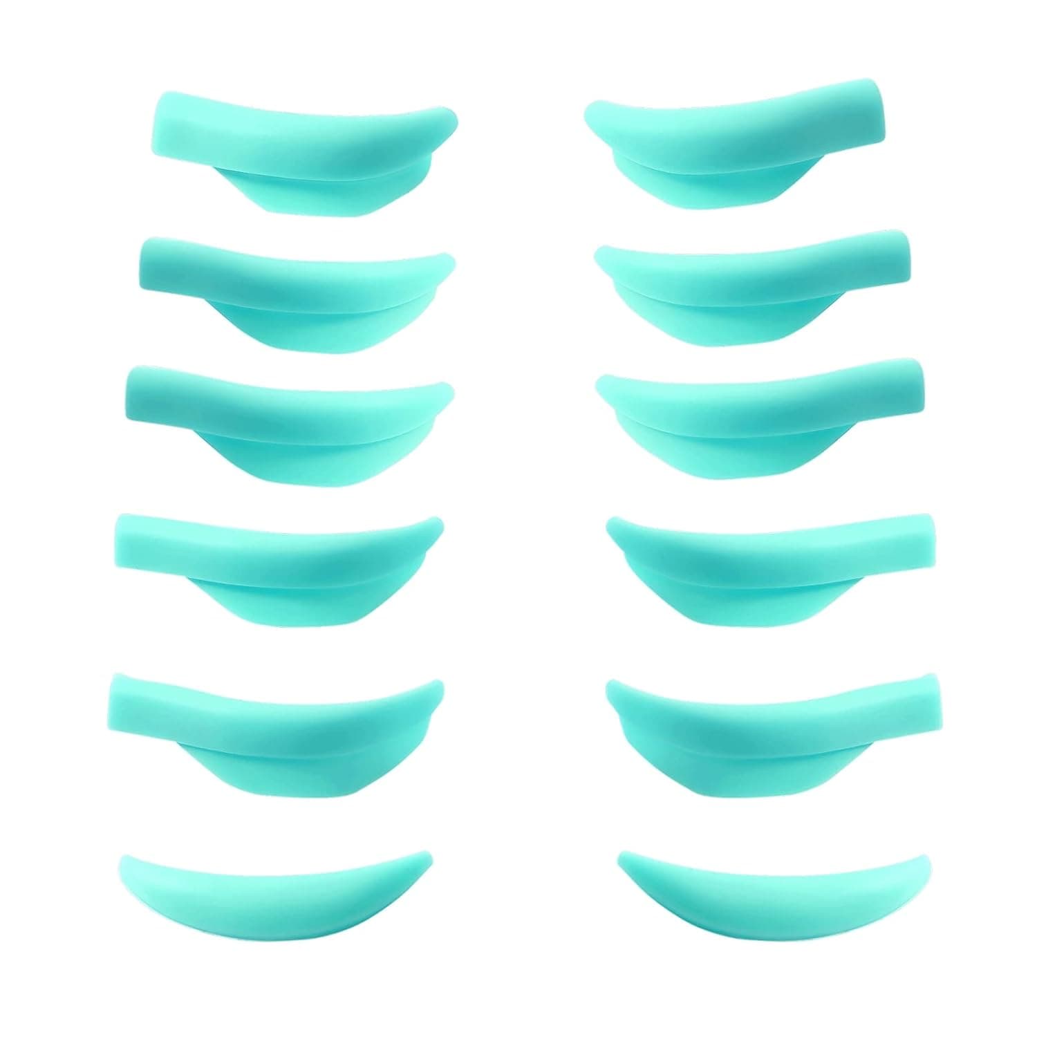 Eyelash Perm Pads Lash Lift Rods Eyelash Perm Silicone Pads 5 Sizes Reusable Soft Lash Lift Pads Shield for Different Length Eyelashes Perfect Lifting (Mint green)