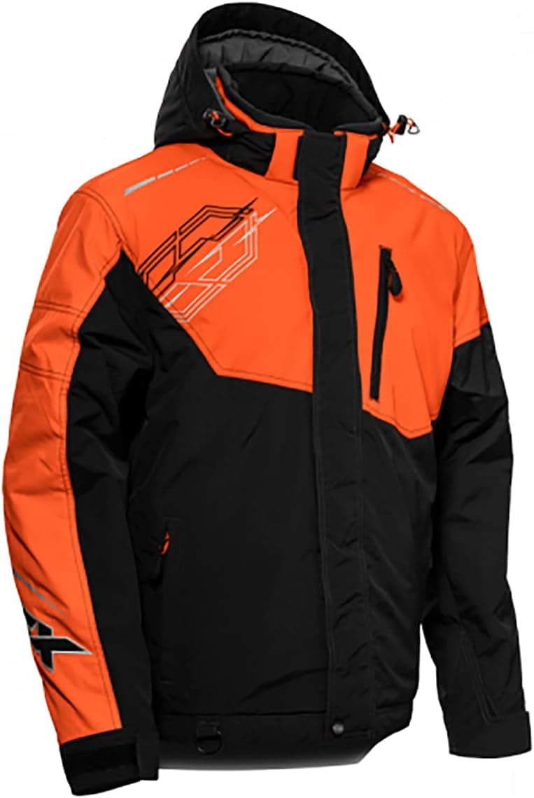 Castle X Men's Phase Jacket in Black/Orange Size 3XL